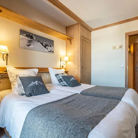 公寓 Appt Renove, 6 Personnes Arc 1950 Vue Exceptionnelle Montblanc, Sauna, Hammam, Piscine Int Et Ext